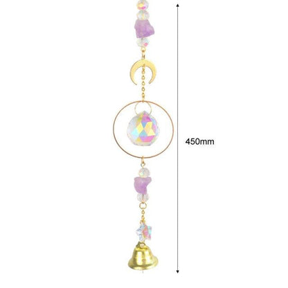 Hanging Sun Catcher Moon Light With Chain Pendant Ornaments  DAME BOHEME