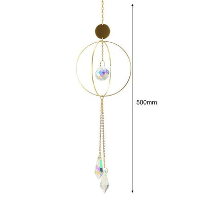 Hanging Sun Catcher Moon Light With Chain Pendant Ornaments  DAME BOHEME