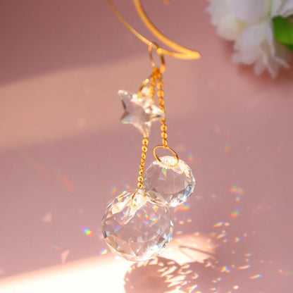 Hanging Sun Catcher Moon Light With Chain Pendant Ornaments  DAME BOHEME