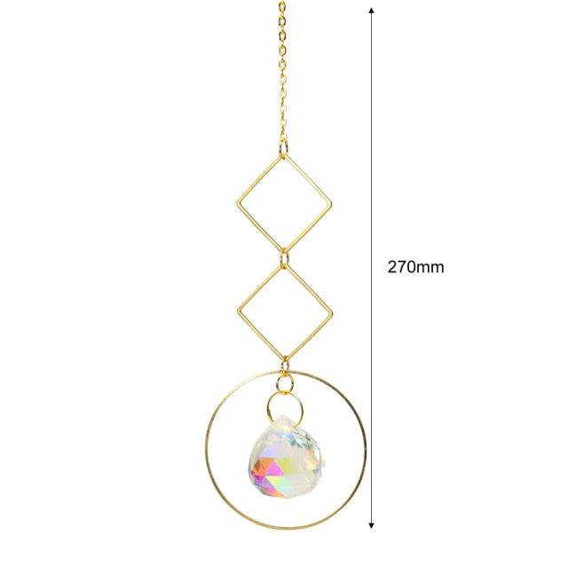 Hanging Sun Catcher Moon Light With Chain Pendant Ornaments  DAME BOHEME