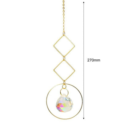 Hanging Sun Catcher Moon Light With Chain Pendant Ornaments  DAME BOHEME