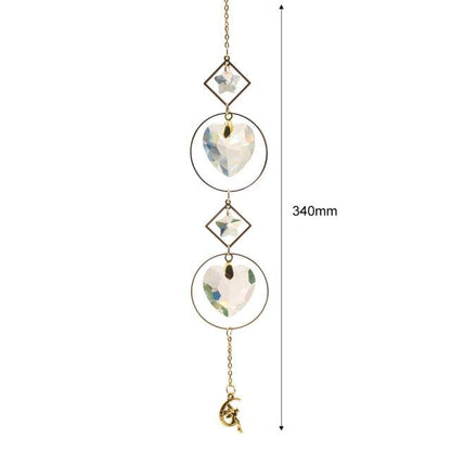 Hanging Sun Catcher Moon Light With Chain Pendant Ornaments  DAME BOHEME