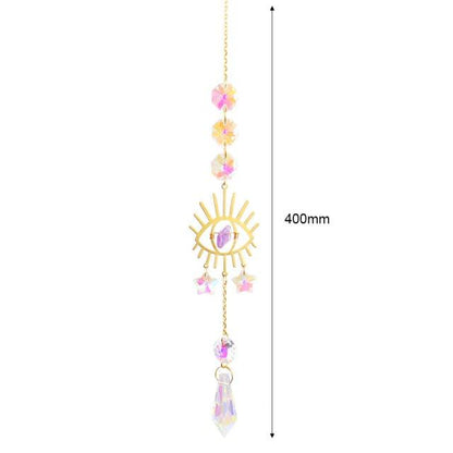 Hanging Sun Catcher Moon Light With Chain Pendant Ornaments  DAME BOHEME