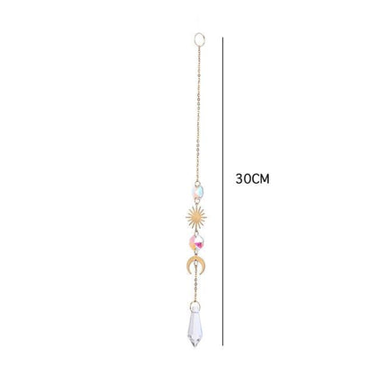 Hanging Sun Catcher Moon Light With Chain Pendant Ornaments  DAME BOHEME