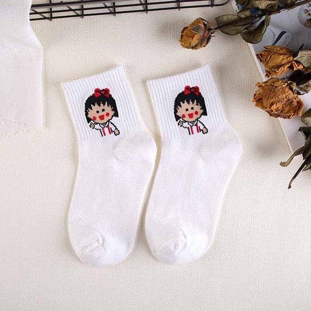 High Quality Cute Elegant Lovely Kawaii Cartoon Sweet Cotton Women Socks Animals Character Casual Short Socks For Men And Women  DAME BOHEME