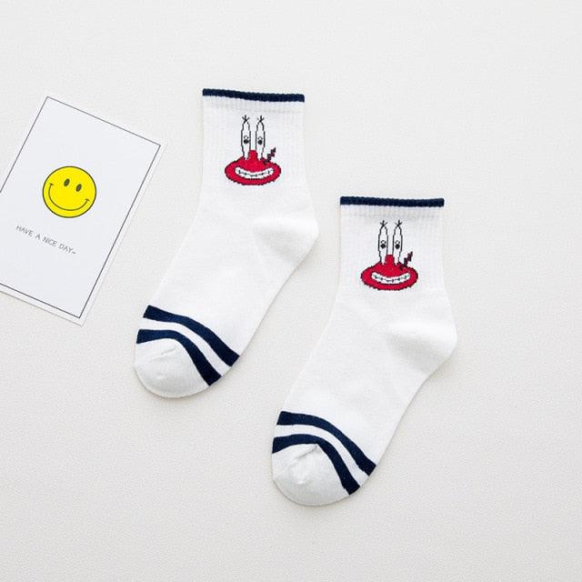 High Quality Cute Elegant Lovely Kawaii Cartoon Sweet Cotton Women Socks Animals Character Casual Short Socks For Men And Women  DAME BOHEME