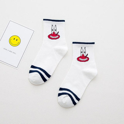 High Quality Cute Elegant Lovely Kawaii Cartoon Sweet Cotton Women Socks Animals Character Casual Short Socks For Men And Women  DAME BOHEME