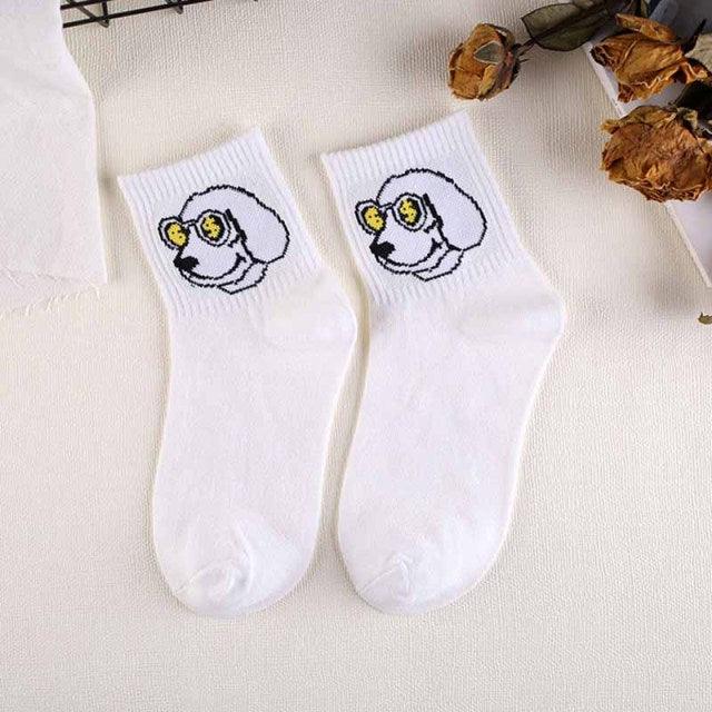 High Quality Cute Elegant Lovely Kawaii Cartoon Sweet Cotton Women Socks Animals Character Casual Short Socks For Men And Women  DAME BOHEME