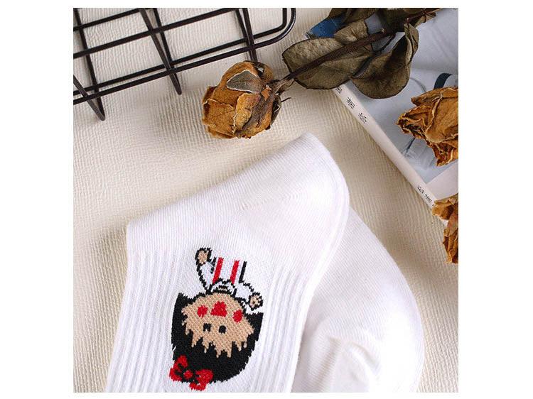 High Quality Cute Elegant Lovely Kawaii Cartoon Sweet Cotton Women Socks Animals Character Casual Short Socks For Men And Women  DAME BOHEME