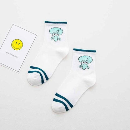 High Quality Cute Elegant Lovely Kawaii Cartoon Sweet Cotton Women Socks Animals Character Casual Short Socks For Men And Women  DAME BOHEME
