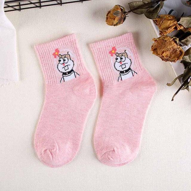 High Quality Cute Elegant Lovely Kawaii Cartoon Sweet Cotton Women Socks Animals Character Casual Short Socks For Men And Women  DAME BOHEME