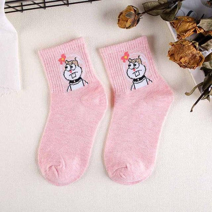 High Quality Cute Elegant Lovely Kawaii Cartoon Sweet Cotton Women Socks Animals Character Casual Short Socks For Men And Women  DAME BOHEME