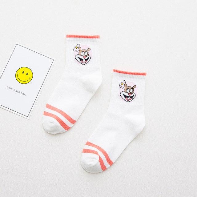 High Quality Cute Elegant Lovely Kawaii Cartoon Sweet Cotton Women Socks Animals Character Casual Short Socks For Men And Women  DAME BOHEME