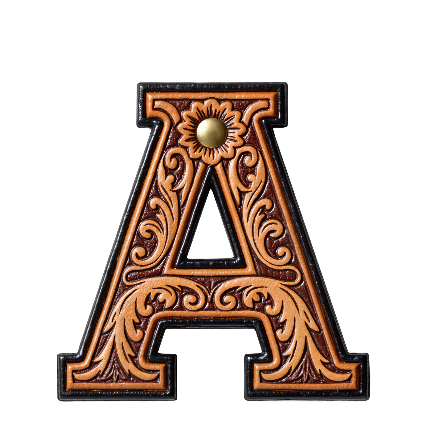 Monogrammed Initial Western Leather Look Saddle Longhorn Cowboy Cowgirl Kitchen Dish Towels Made in America  DAME BOHEME
