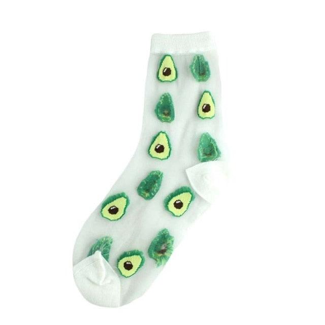 Summer Socks For Women Cartoon Fruits  DAME BOHEME