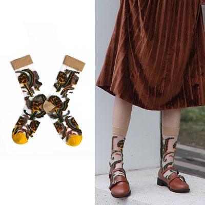 Summer Socks For Women Cartoon Fruits  DAME BOHEME