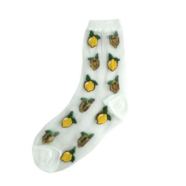 Summer Socks For Women Cartoon Fruits  DAME BOHEME