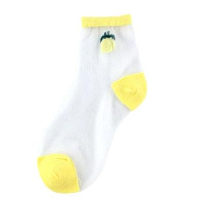 Summer Socks For Women Cartoon Fruits  DAME BOHEME