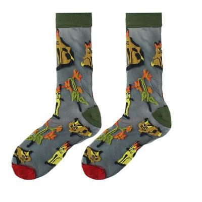 Summer Socks For Women Cartoon Fruits  DAME BOHEME