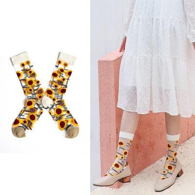 Summer Socks For Women Cartoon Fruits  DAME BOHEME