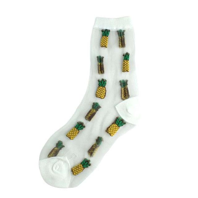 Summer Socks For Women Cartoon Fruits  DAME BOHEME