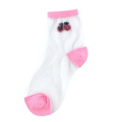 Summer Socks For Women Cartoon Fruits  DAME BOHEME