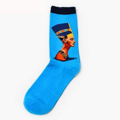 Classic Autumn Winter Retro Personality Art Van Gogh Mural World Famous Oil Painting Female Sock For Men And Women  DAME BOHEME