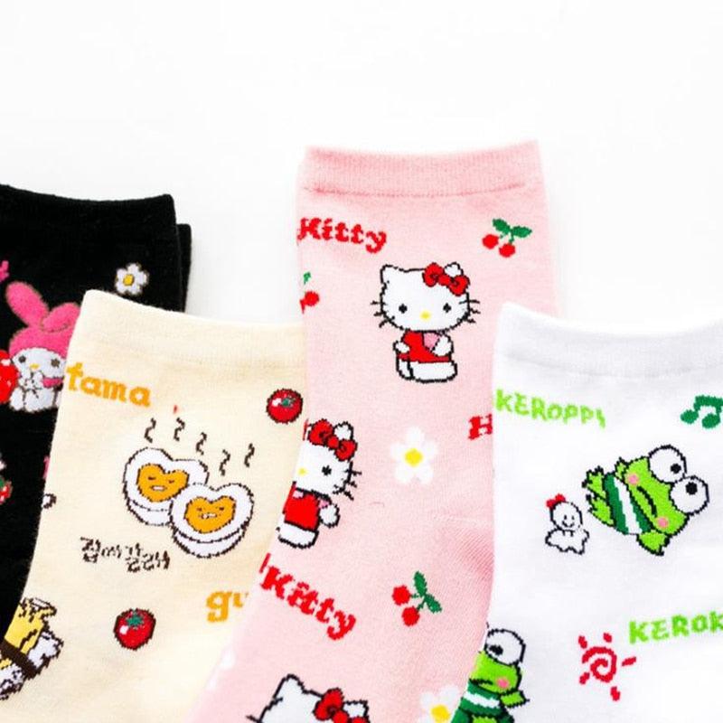 Colorful Cute Cat Frog Rabbit Design Creative Fashion Cotton Sailor Socks Cotton Socks Unisex Socks Running Climbing Casual Crew Socks For Men And Women  DAME BOHEME