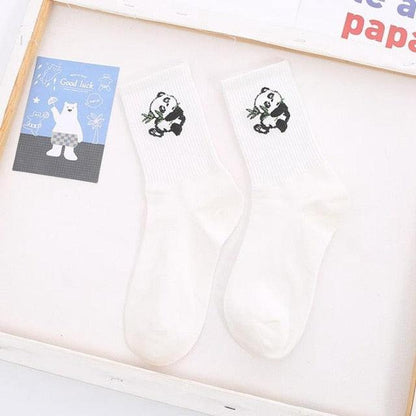 Colorful Cute Cat Frog Rabbit Design Creative Fashion Cotton Sailor Socks Cotton Socks Unisex Socks Running Climbing Casual Crew Socks For Men And Women  DAME BOHEME