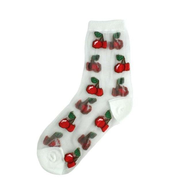 Summer Socks For Women Cartoon Fruits  DAME BOHEME