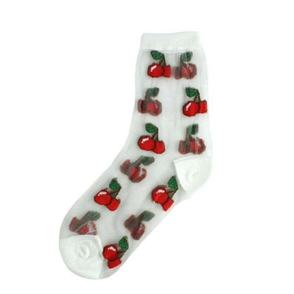 Summer Socks For Women Cartoon Fruits  DAME BOHEME