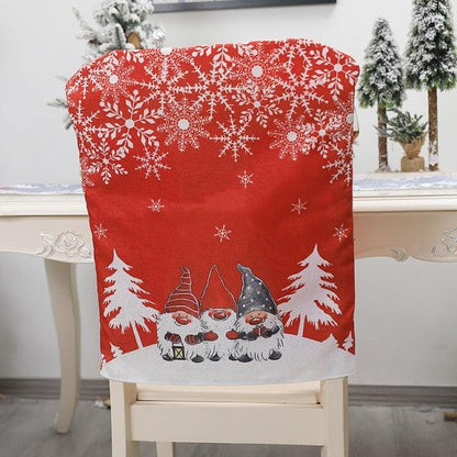 Stylish Chair Covers Christmas Santa Claus Chair Back Cover Christmas Dining Dinner Table Decoration New Year Party Supplies Dining Table Decoration for Home New Year Party  DAME BOHEME