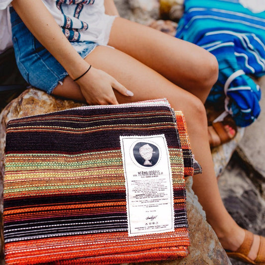 Póvoa Yoga Blanket Orange Sunrise  DAME BOHEME