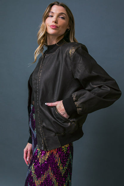 MY GREATEST JOY LEATHER JACKET  DAME BOHEME