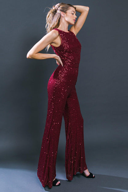 DIVINE WANDERINGS SEQUIN JUMPSUIT  DAME BOHEME