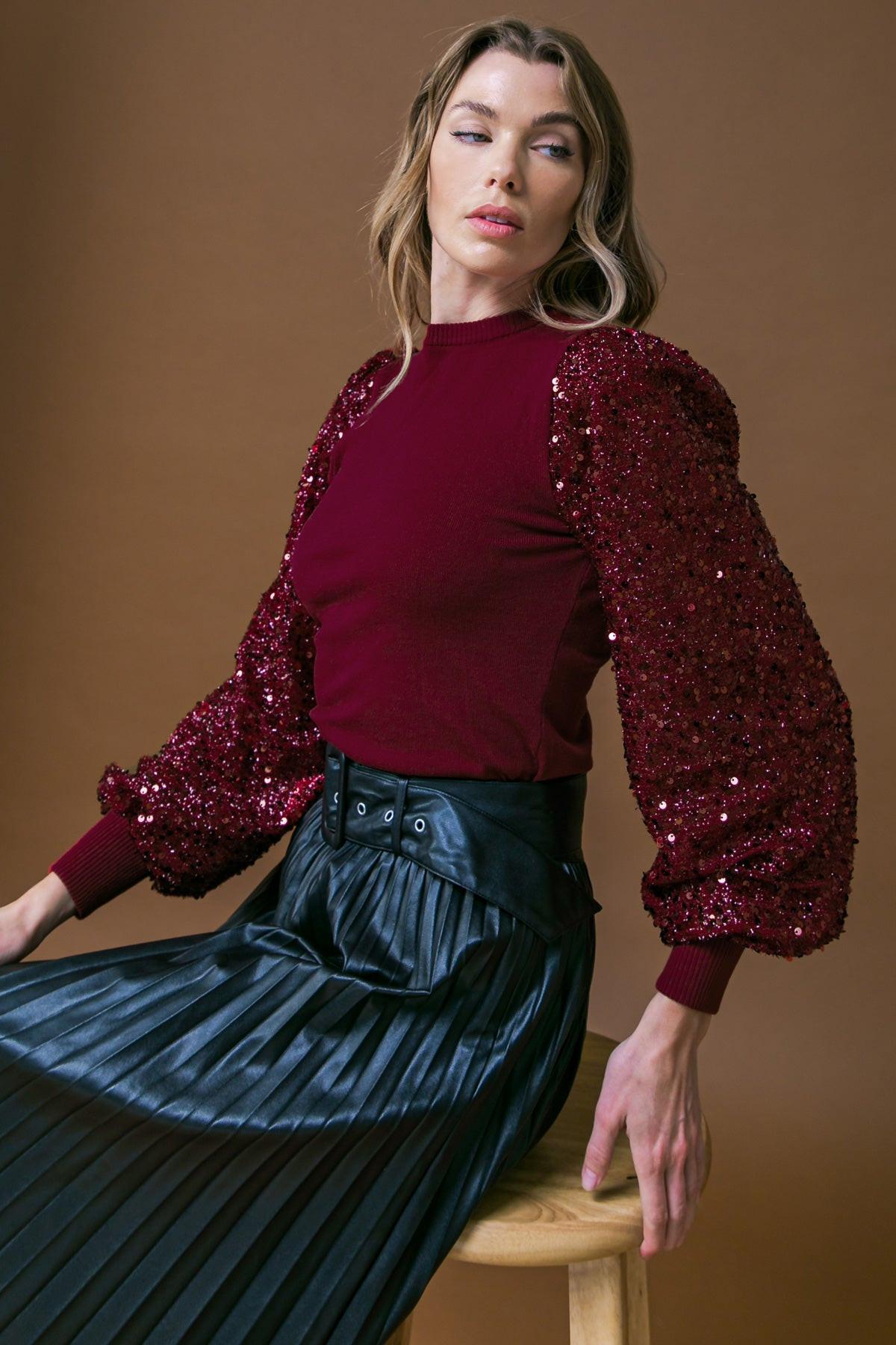 FEELING THE FUN SWEATER TOP  DAME BOHEME