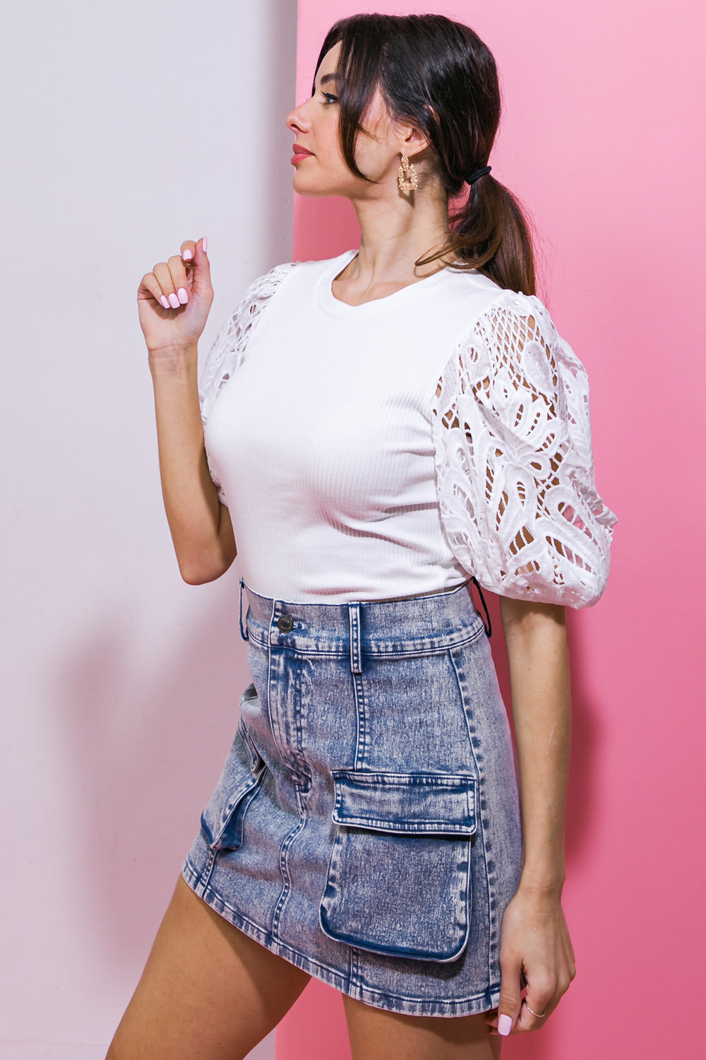 GETTING INTO THE GROOVE KNIT TOP  DAME BOHEME