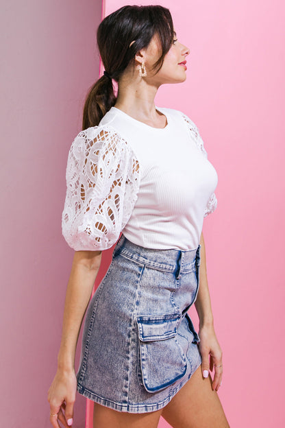 GETTING INTO THE GROOVE KNIT TOP  DAME BOHEME