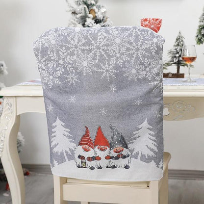 Stylish Chair Covers Christmas Santa Claus Chair Back Cover Christmas Dining Dinner Table Decoration New Year Party Supplies Dining Table Decoration for Home New Year Party  DAME BOHEME