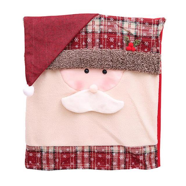 Stylish Chair Covers Christmas Santa Claus Chair Back Cover Christmas Dining Dinner Table Decoration New Year Party Supplies Dining Table Decoration for Home New Year Party  DAME BOHEME