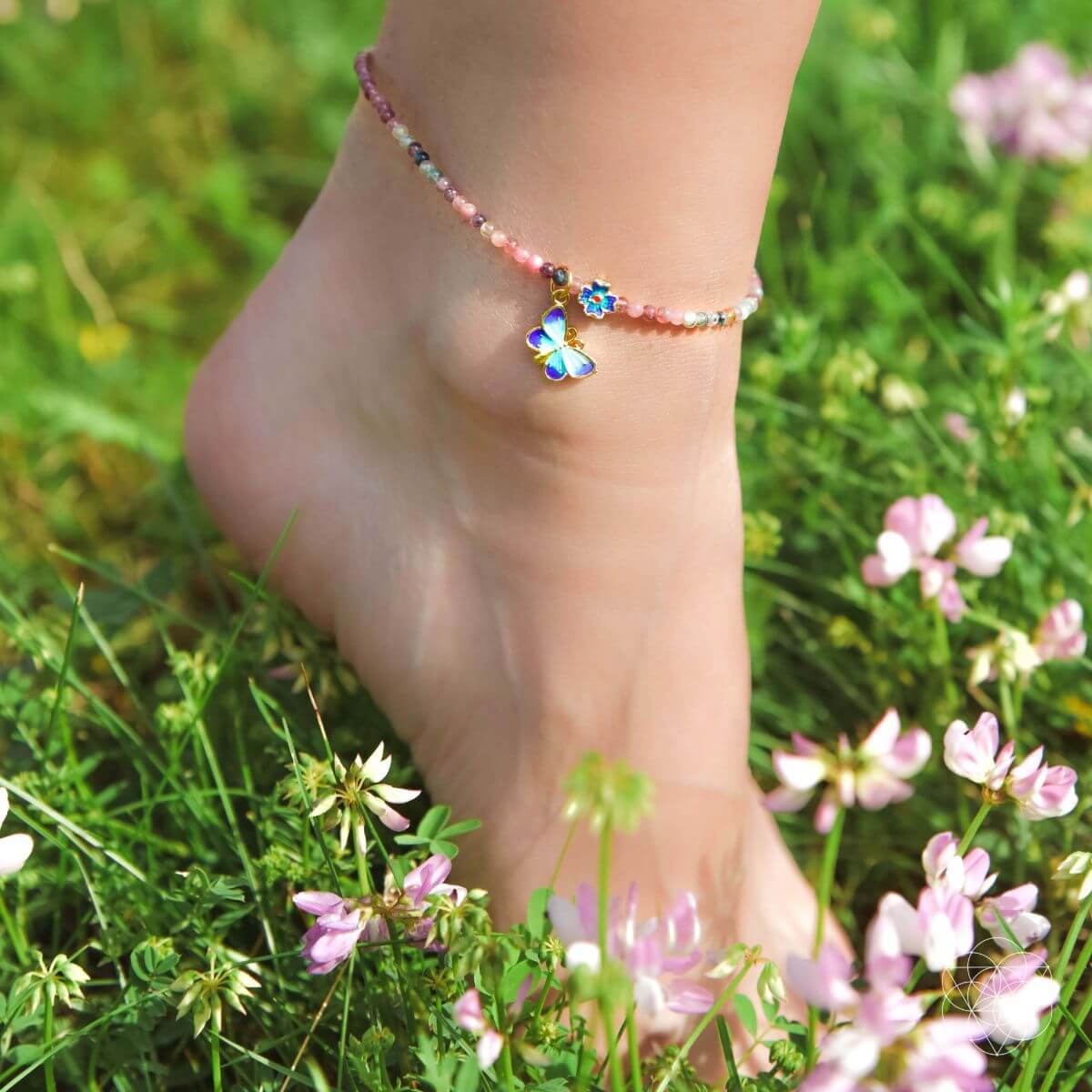 Tourmaline Anklet of Hope  DAME BOHEME