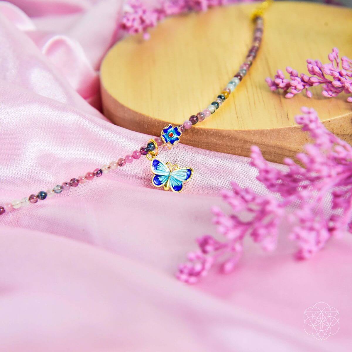 Tourmaline Anklet of Hope  DAME BOHEME