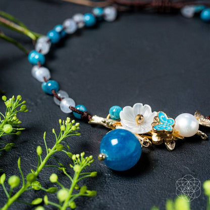 Triple Crystal Anklet of Positivity  DAME BOHEME