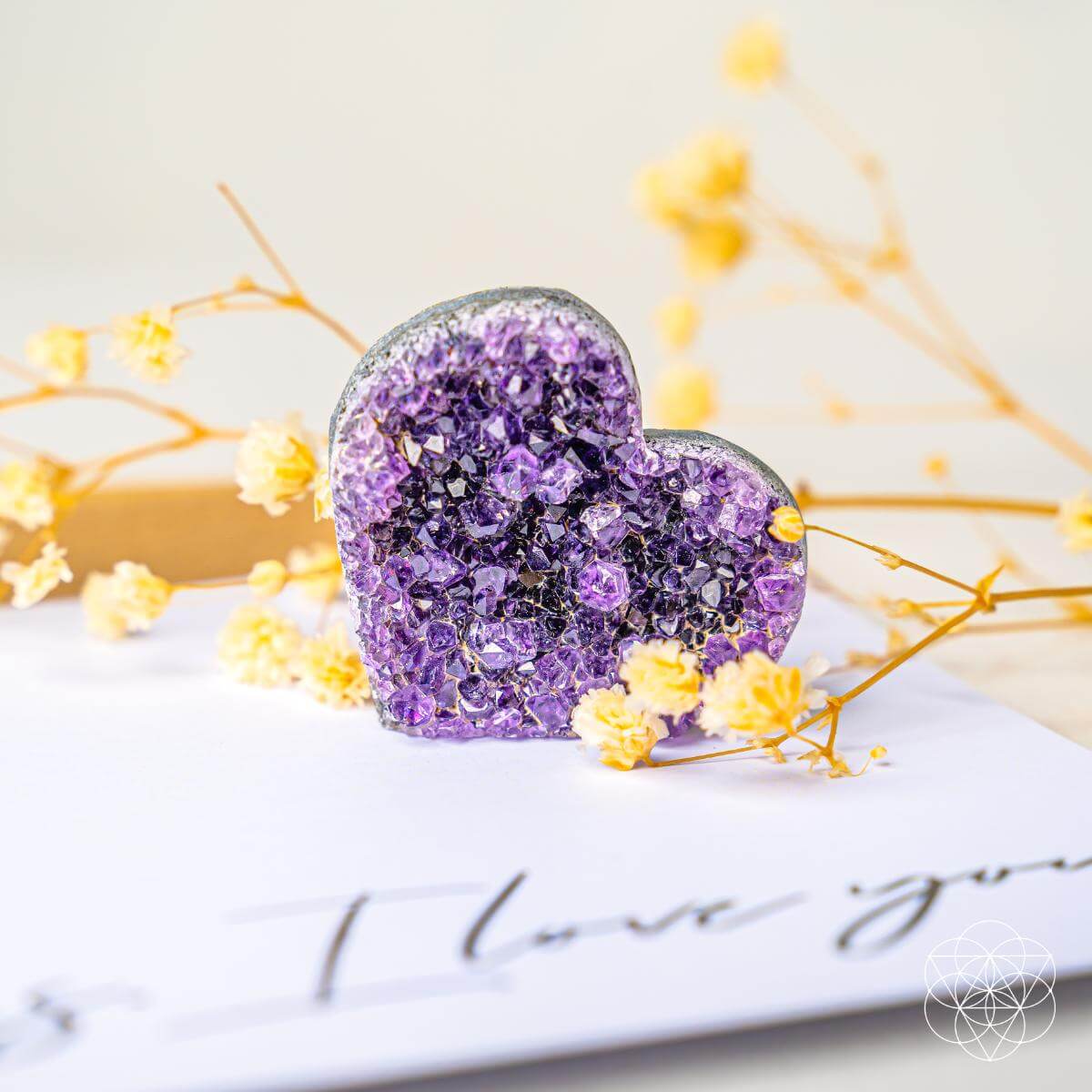 Uruguayan Amethyst Love Heart Cluster - AAA Premium Quality  DAME BOHEME