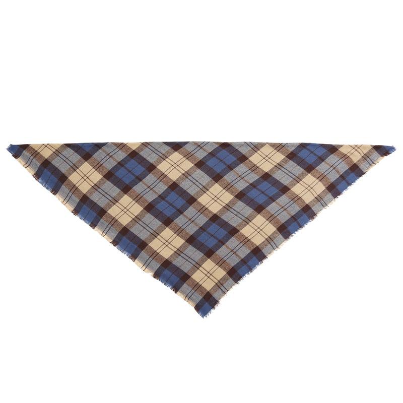 Plaid Pattern Triangle Scarves for Women  DAME BOHEME
