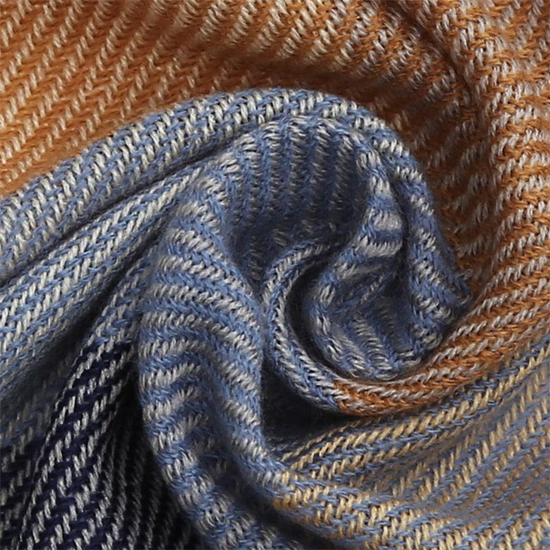 Plaid Pattern Triangle Scarves for Women  DAME BOHEME