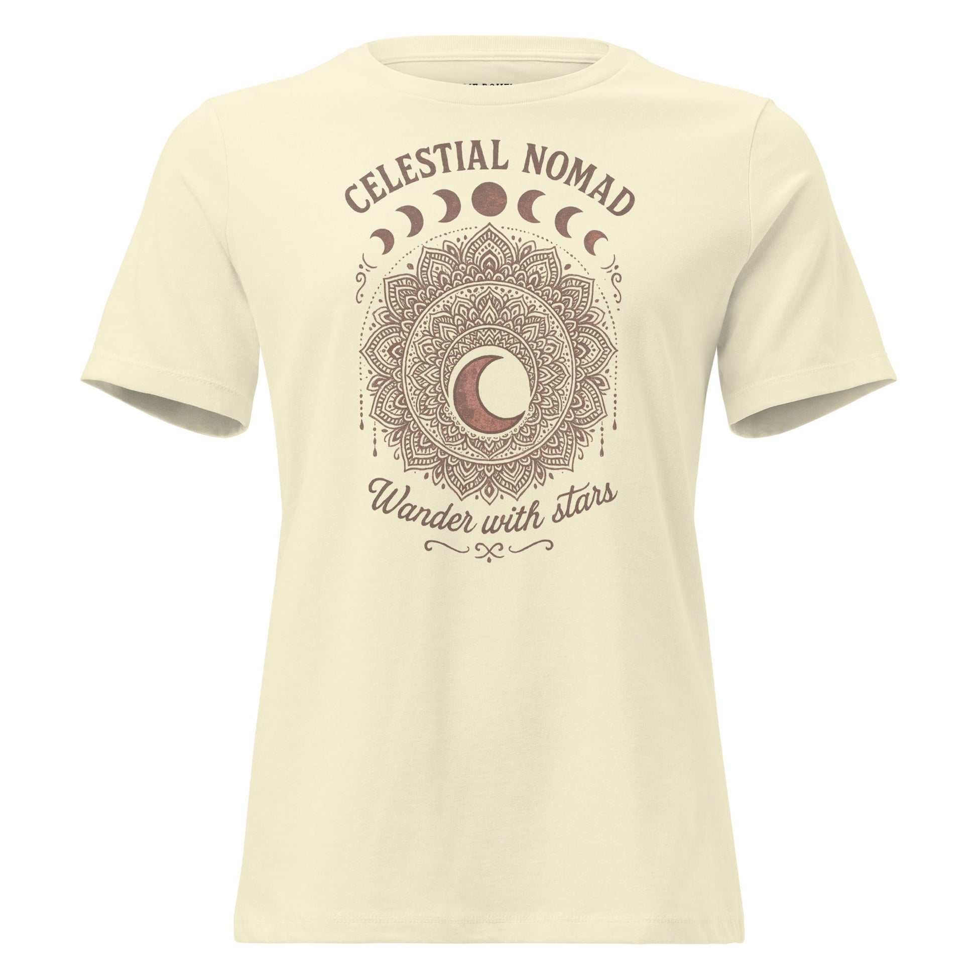 Celestial Nomad Vintage Bohemian Women's Graphic T-Shirt  DAME BOHEME