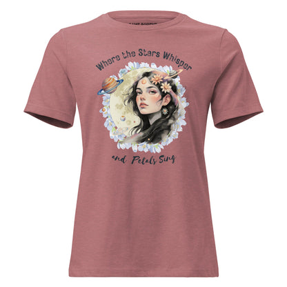 Where the Stars Whisper Women's Relaxed Graphic Print Bella + Canvas T-Shirt  DAME BOHEME