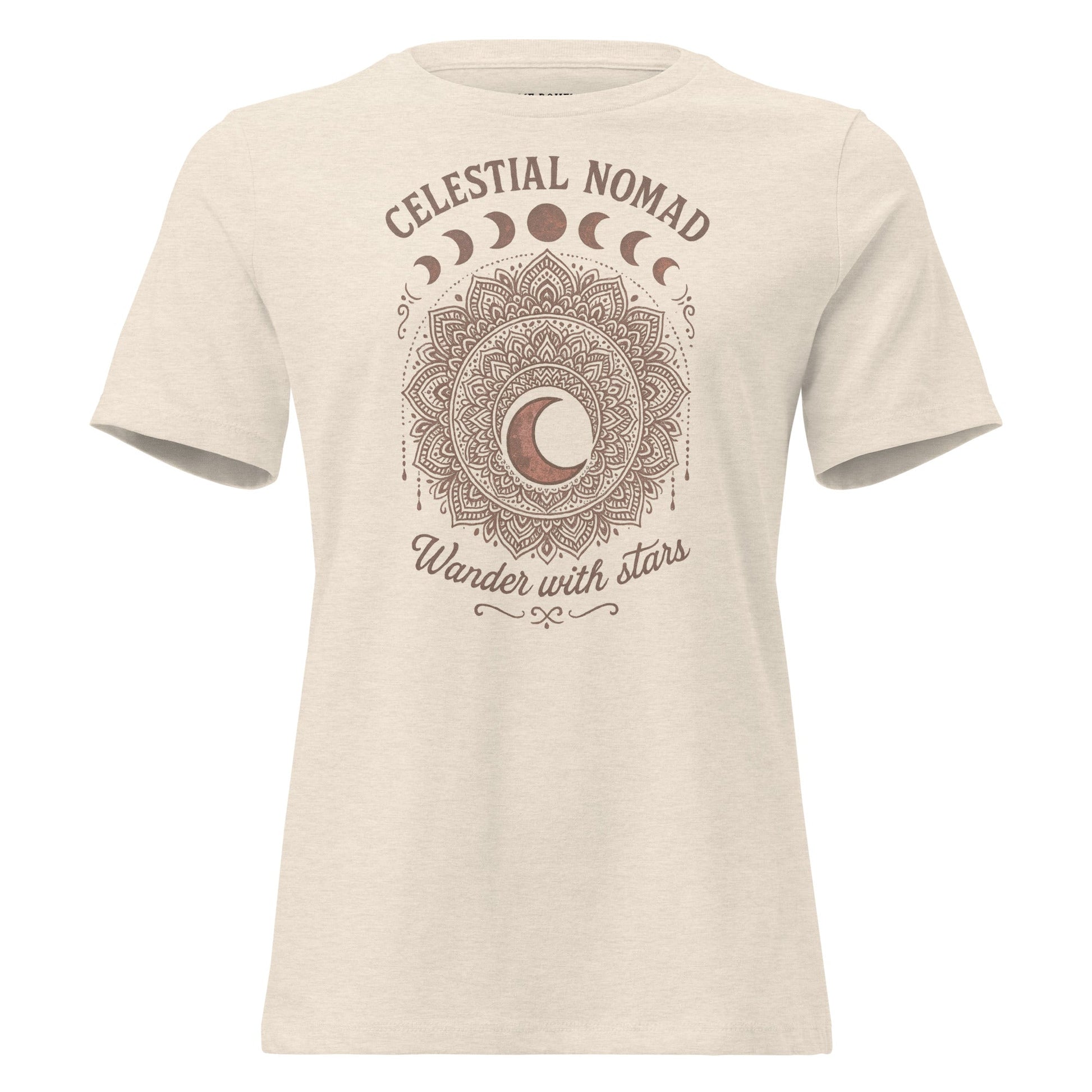 Celestial Nomad Vintage Bohemian Women's Graphic T-Shirt  DAME BOHEME