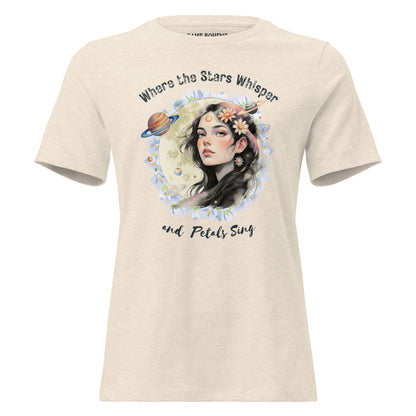 Where the Stars Whisper Women's Relaxed Graphic Print Bella + Canvas T-Shirt  DAME BOHEME